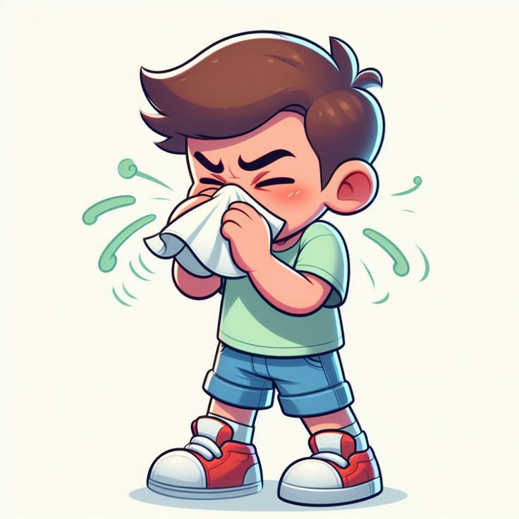 Sneezing (illustrative seasonal allergy symptom)